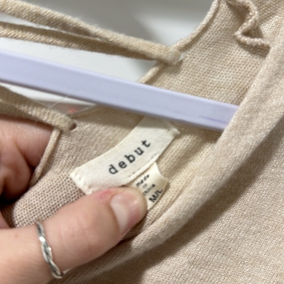 Debut Long Sleeve Sweater - Criss Cross Back - Picture 2 of 3